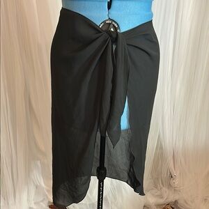 Pacific Connections Black Sheer Wrap